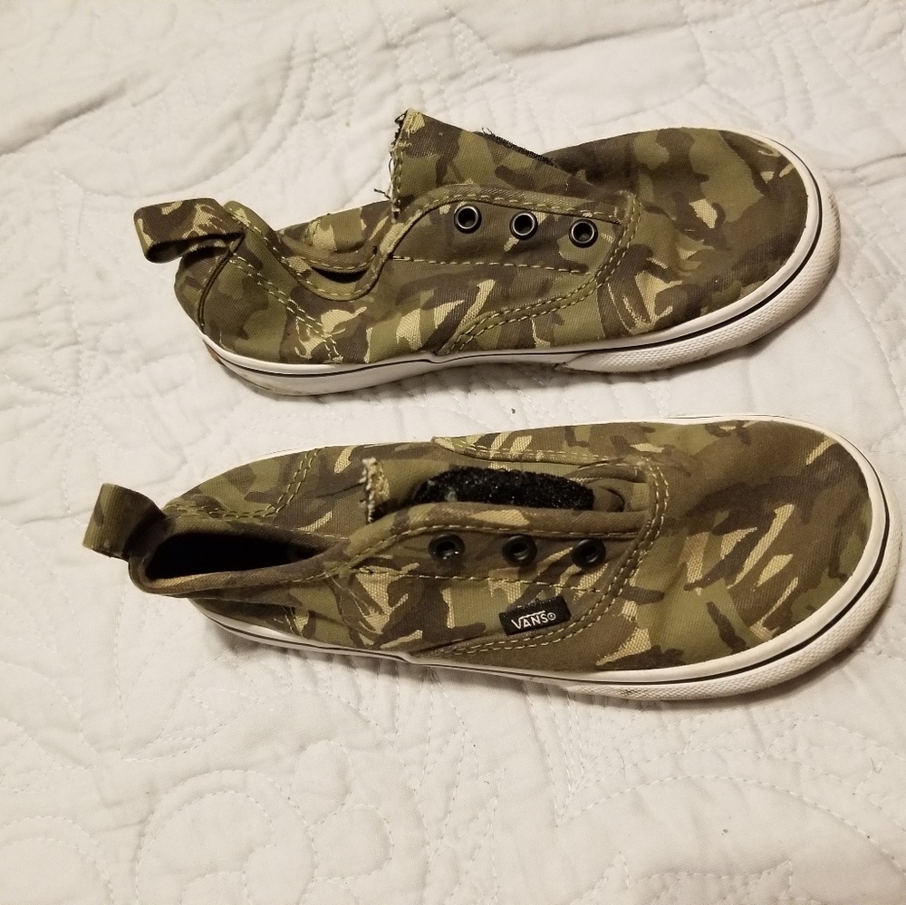Boy's Camouflage Vans